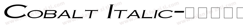 Cobalt Italic字体转换